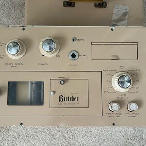 Vintage Birtcher Electrocardiograph Machine ECG medical collectible.